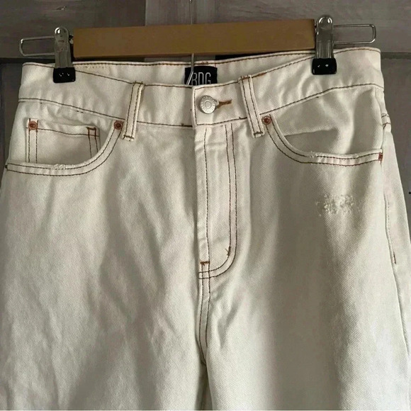 Urban outfitters BDG ivory distressed loose fit jeans size 26 country jeans boot - Picture 4 of 11